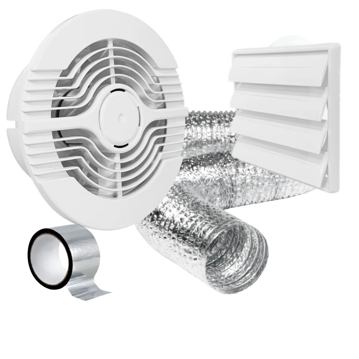 Exaustor Ventilador Banheiro 100mm Com Grade Duto 110v 220v