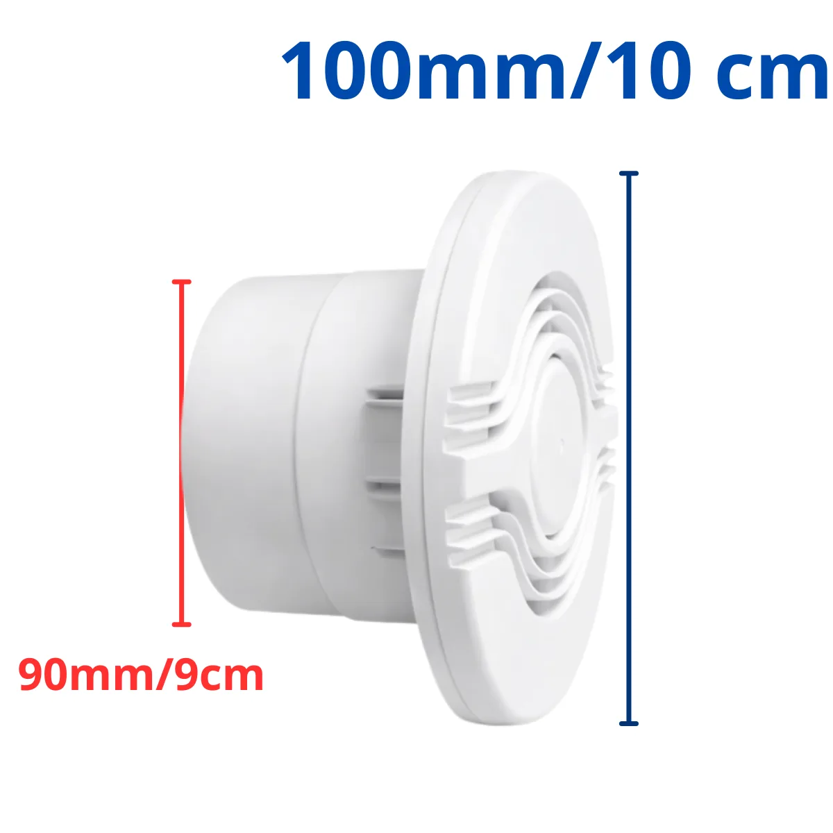 Exaustor Ventilador Banheiro 100mm Com Grade Duto 110v 220v 4
