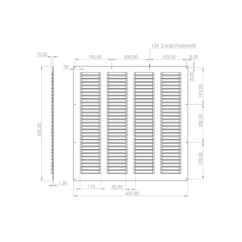 Grade De Ventilação ITC 60x60 cm 2