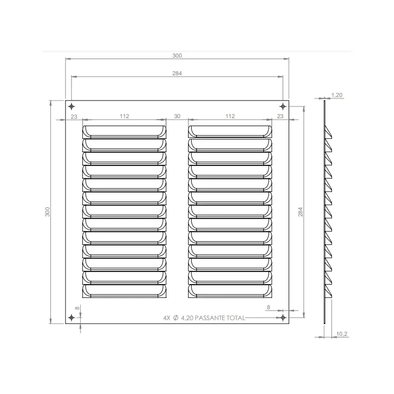 Grade De Ventilação ITC 30x30 cm 2