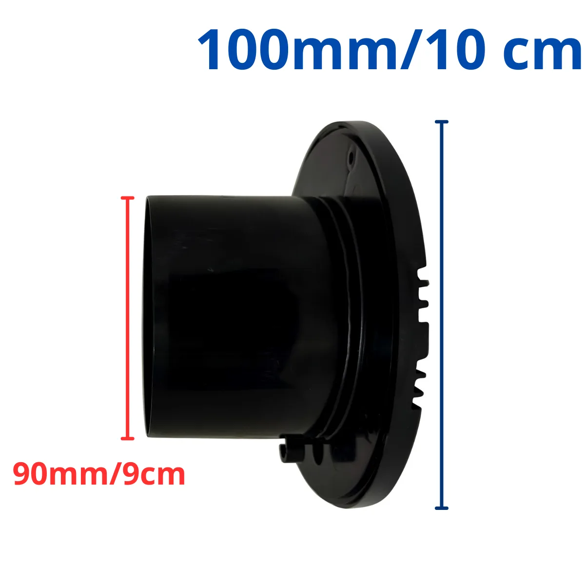 Exaustor Para Banheiro Ventilador Preto 100mm 127/220v 6
