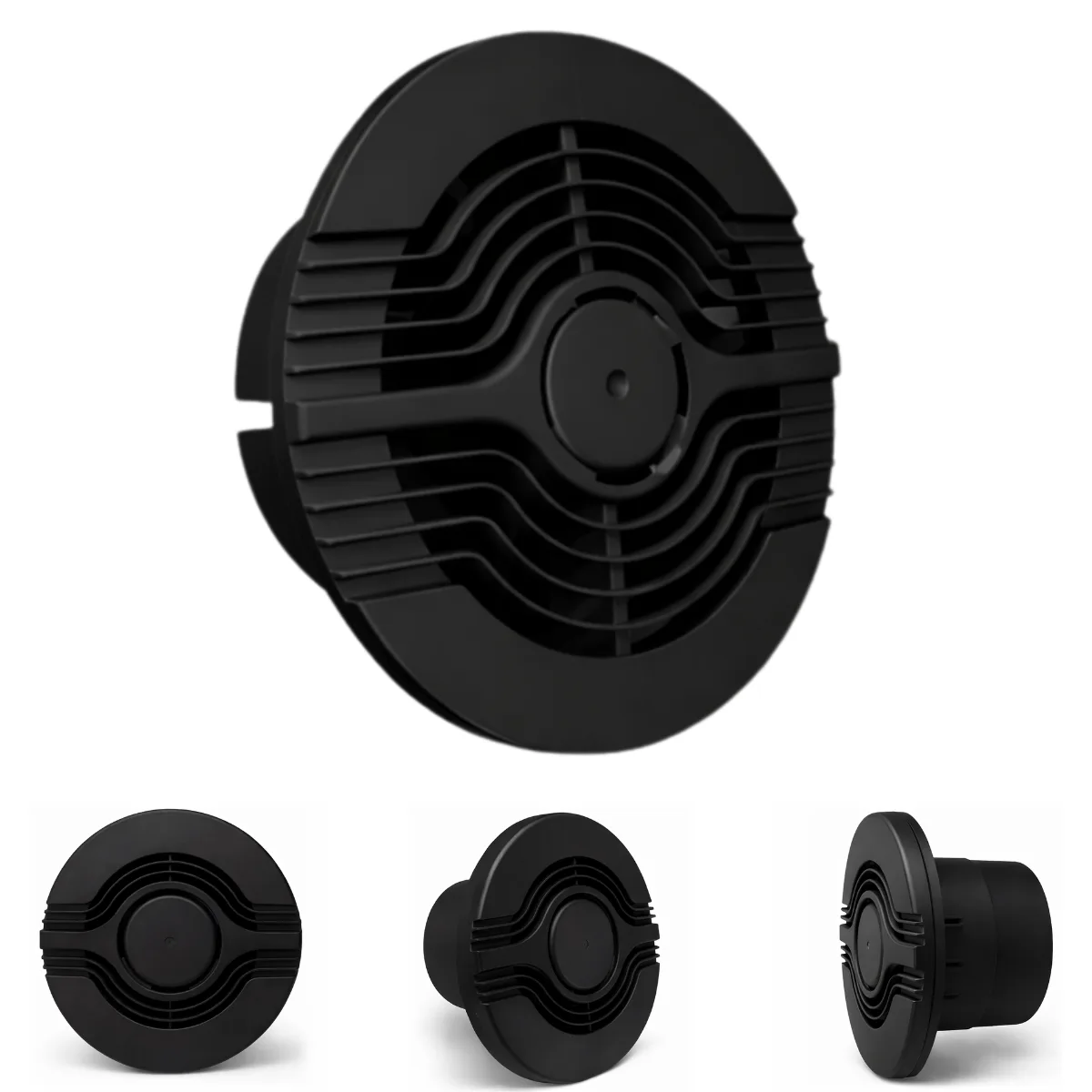 Exaustor Para Banheiro Ventilador Preto 100mm 127/220v