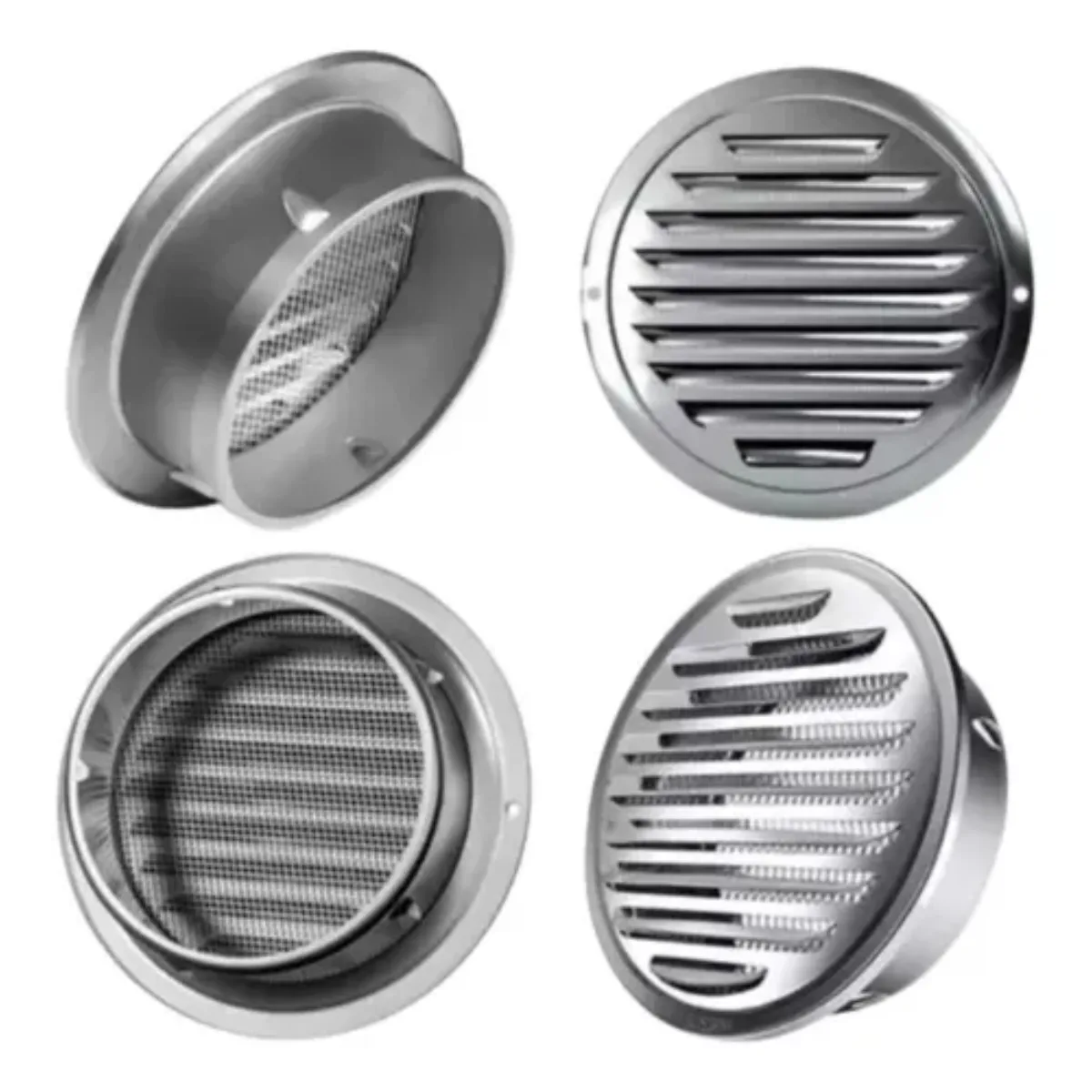 Grade Inox Trailer Coifa Motorhome Ventilação 100mm 125mm 150mm 200mm 250mm 300mm 7