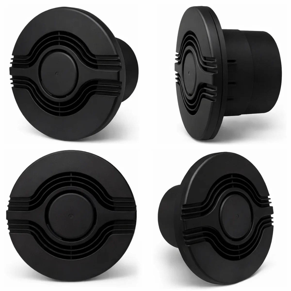 Exaustor Para Banheiro Ventilador Preto 100mm 127/220v 4
