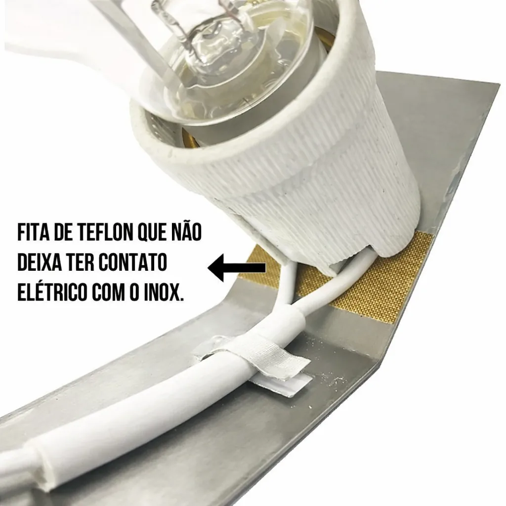 Kit Lâmpada Para Churrasqueira Anti-Chamas 150watts 2