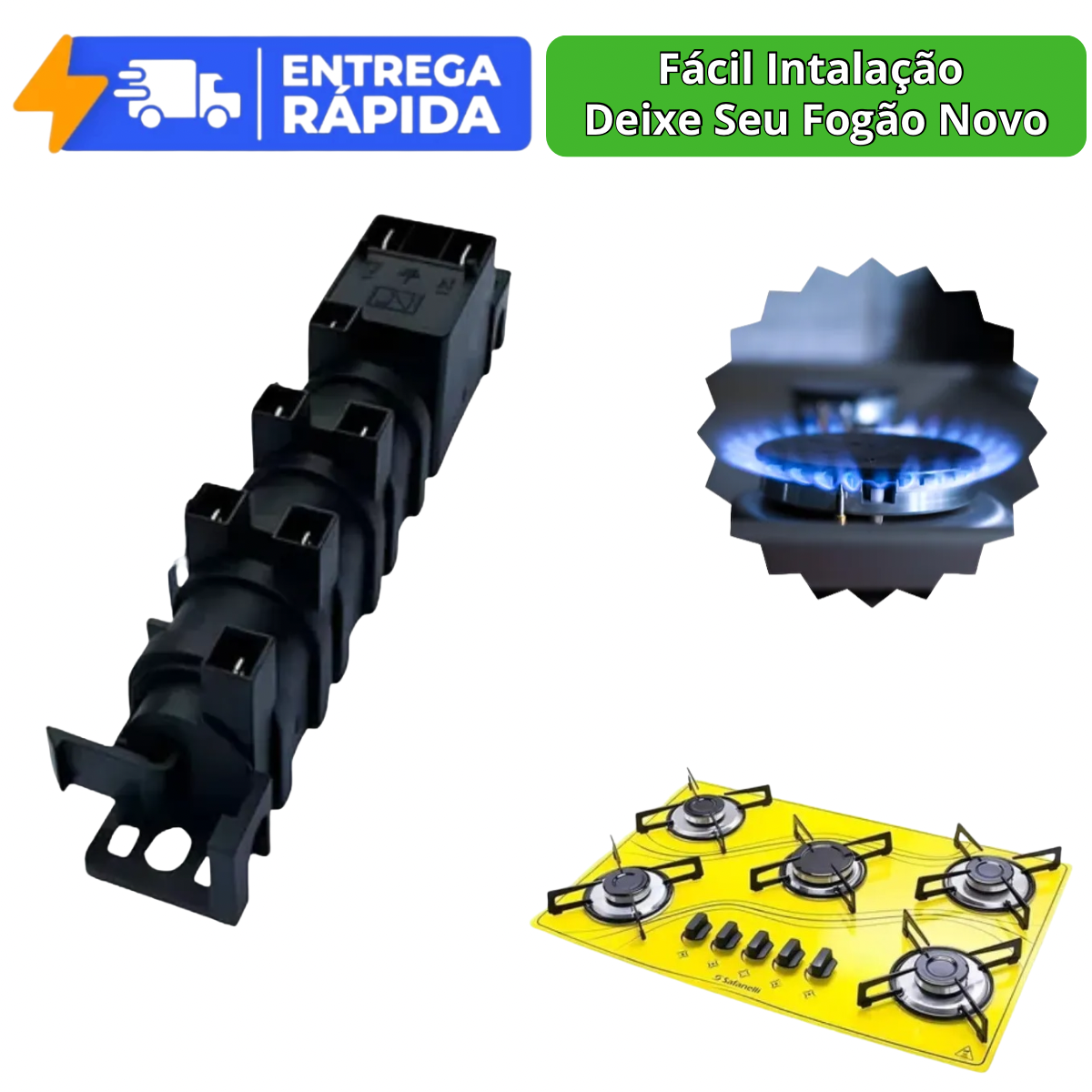 Usina Centelhador Para Fogão Cooktop 5 Bocas