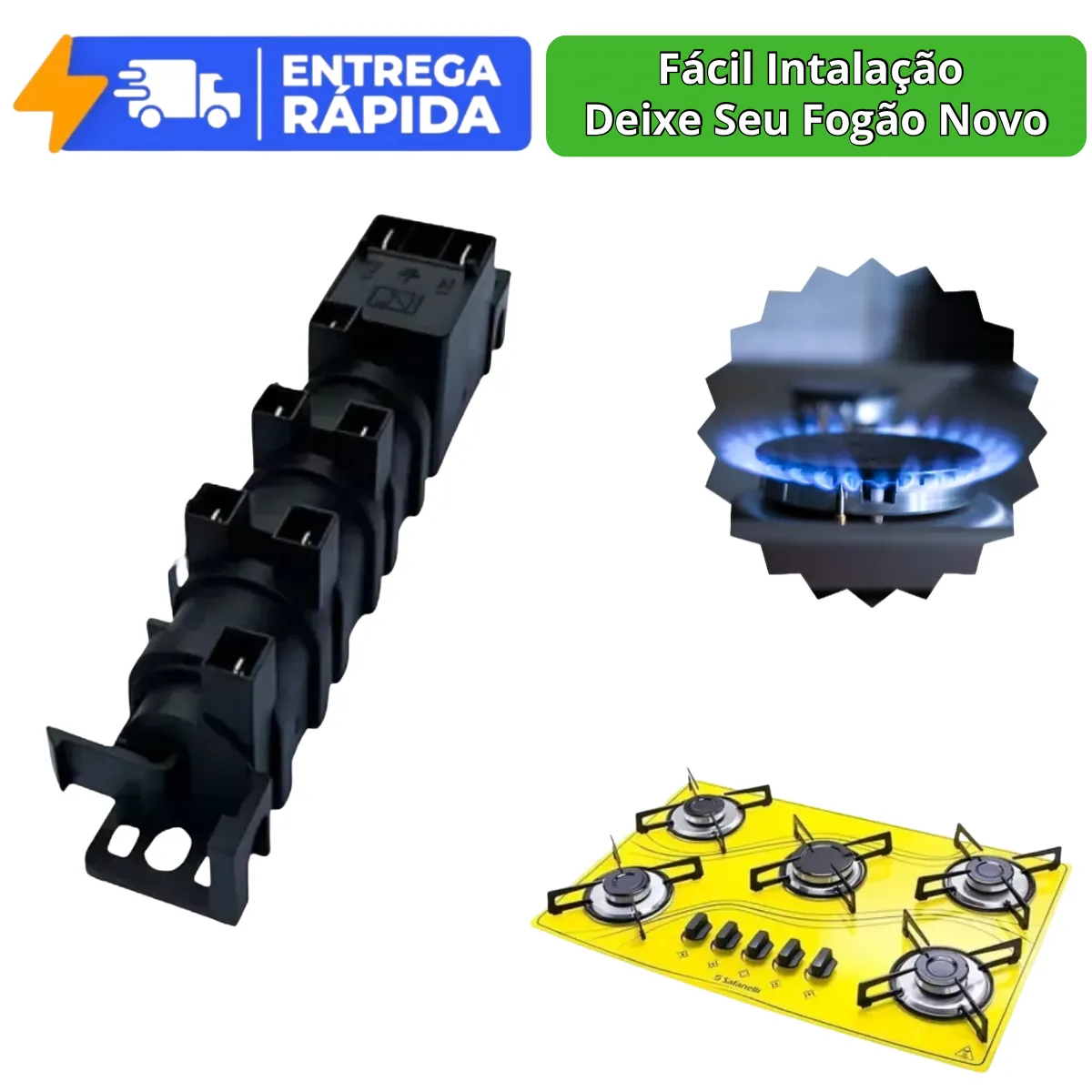 Usina Centelhador Para Fogão Cooktop 5 Bocas